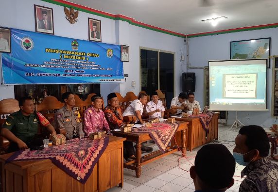 Musyawarah Desa Penetapan dan Pengesahan Rancangan RPJM Desa Tahun 2022 - 2028